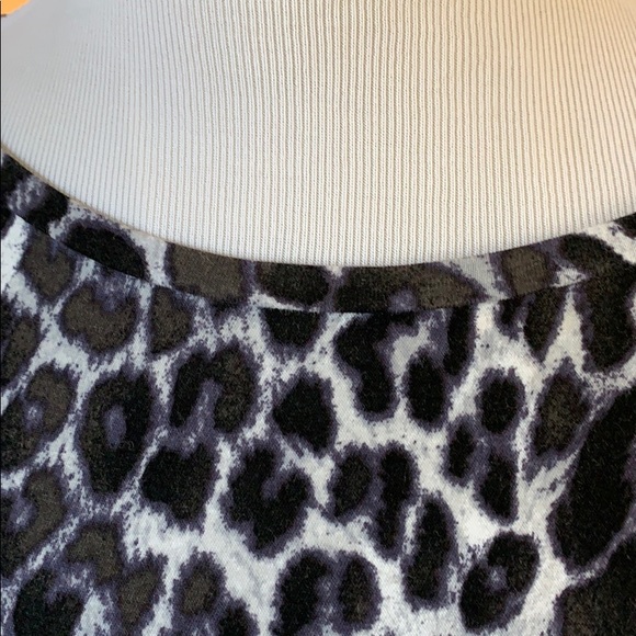 Black leopard print dress XS EUC Express dress - Picture 2 of 7